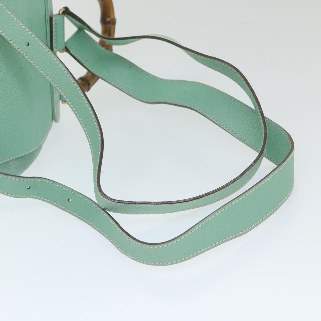 GUCCI Bamboo Backpack Suede Blue 003 1998 0016 yk9453