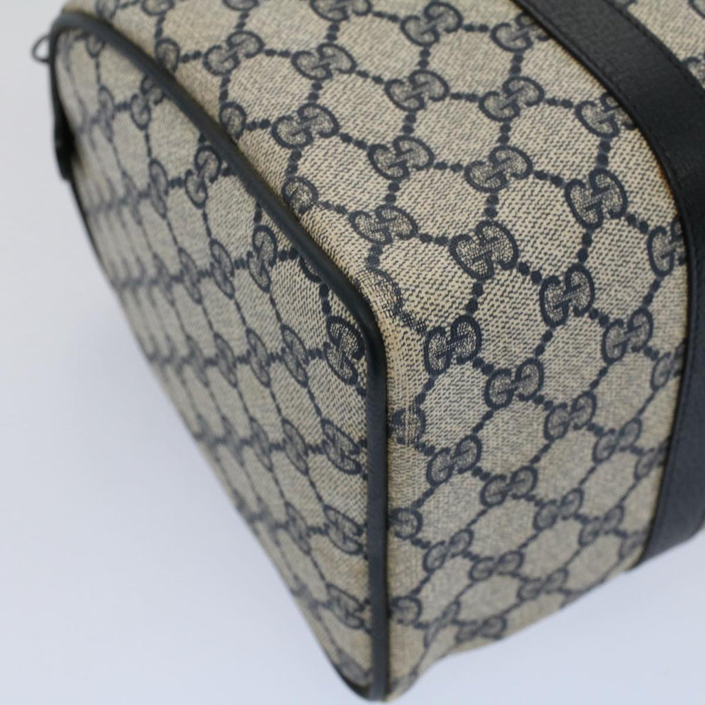 GUCCI GG Supreme Sherry Line Boston Bag Red Navy 10 01 3842 yk9458