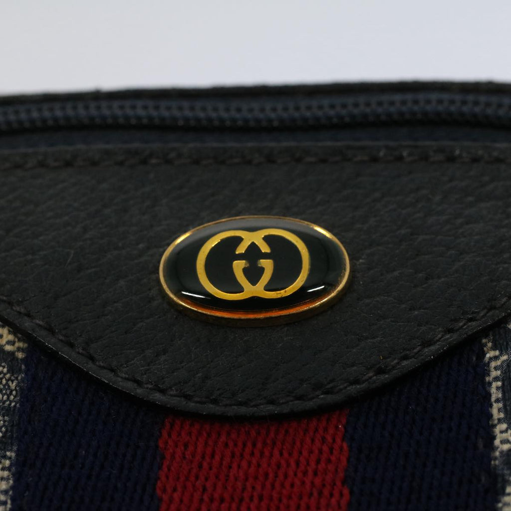 GUCCI GG Supreme Sherry Line Boston Bag Red Navy 10 01 3842 yk9458