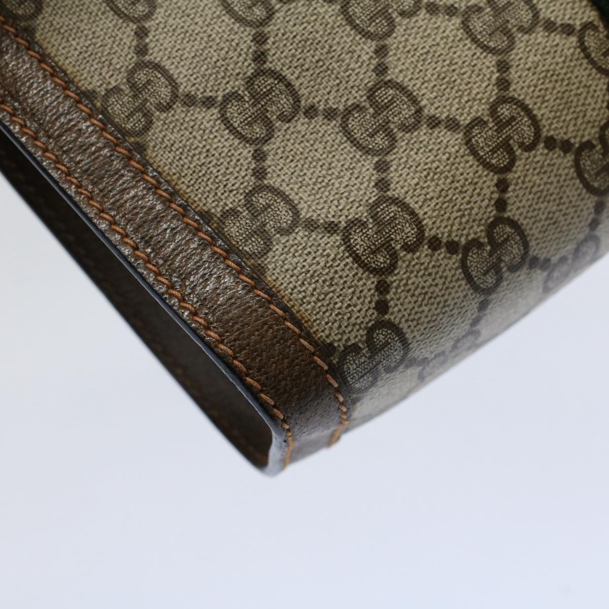 GUCCI GG Supreme Web Sherry Line Clutch Bag Beige Red 89 01 001 yk9462