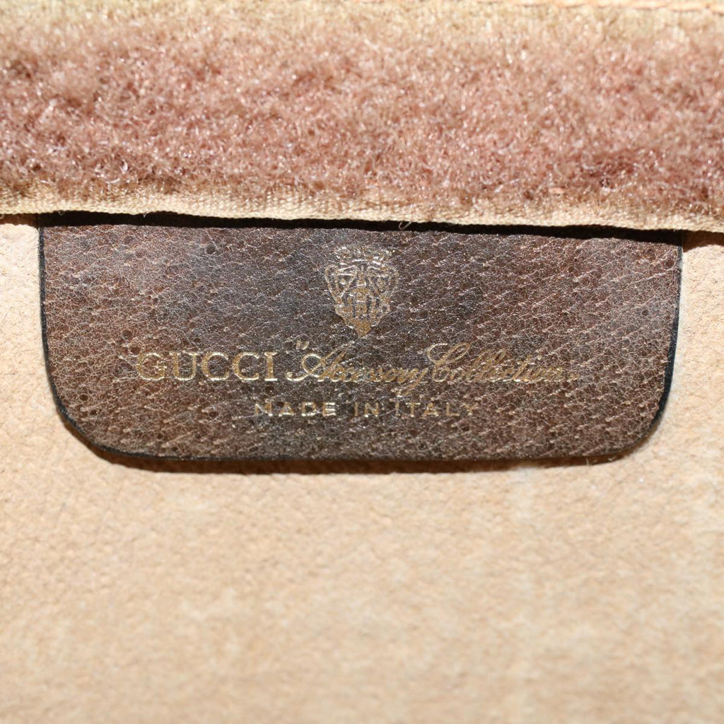 GUCCI GG Supreme Web Sherry Line Clutch Bag Beige Red 89 01 001 yk9462