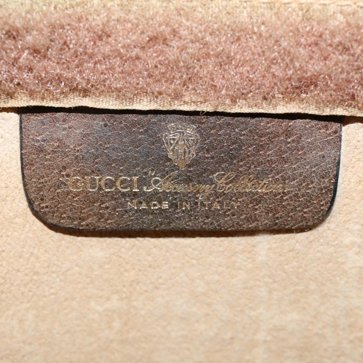 GUCCI GG Supreme Web Sherry Line Clutch Bag Beige Red 89 01 001 yk9462