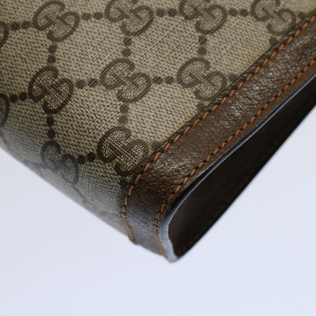 GUCCI GG Supreme Web Sherry Line Clutch Bag Beige Red 89 01 001 yk9462