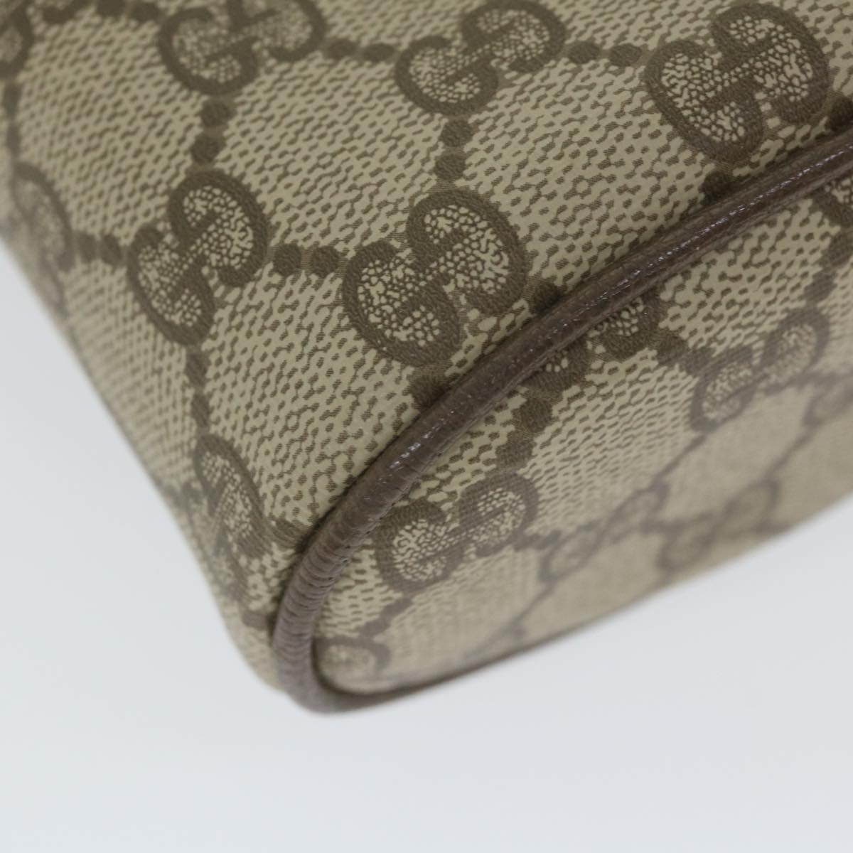 GUCCI GG Supreme Shoulder Bag PVC Leather Beige 007 89 1099 yk9466