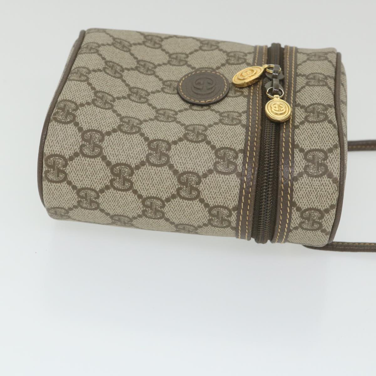 GUCCI GG Supreme Shoulder Bag PVC Leather Beige 007 89 1099 yk9466
