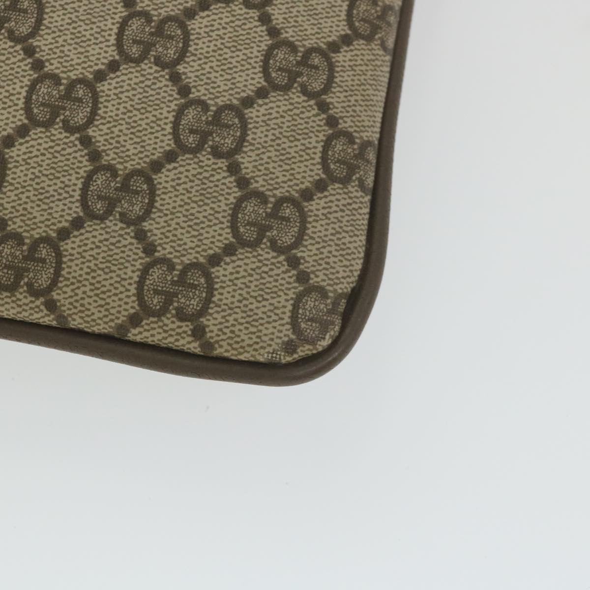 GUCCI GG Supreme Documents Case Clutch Bag Beige 017 098 0025 yk9467