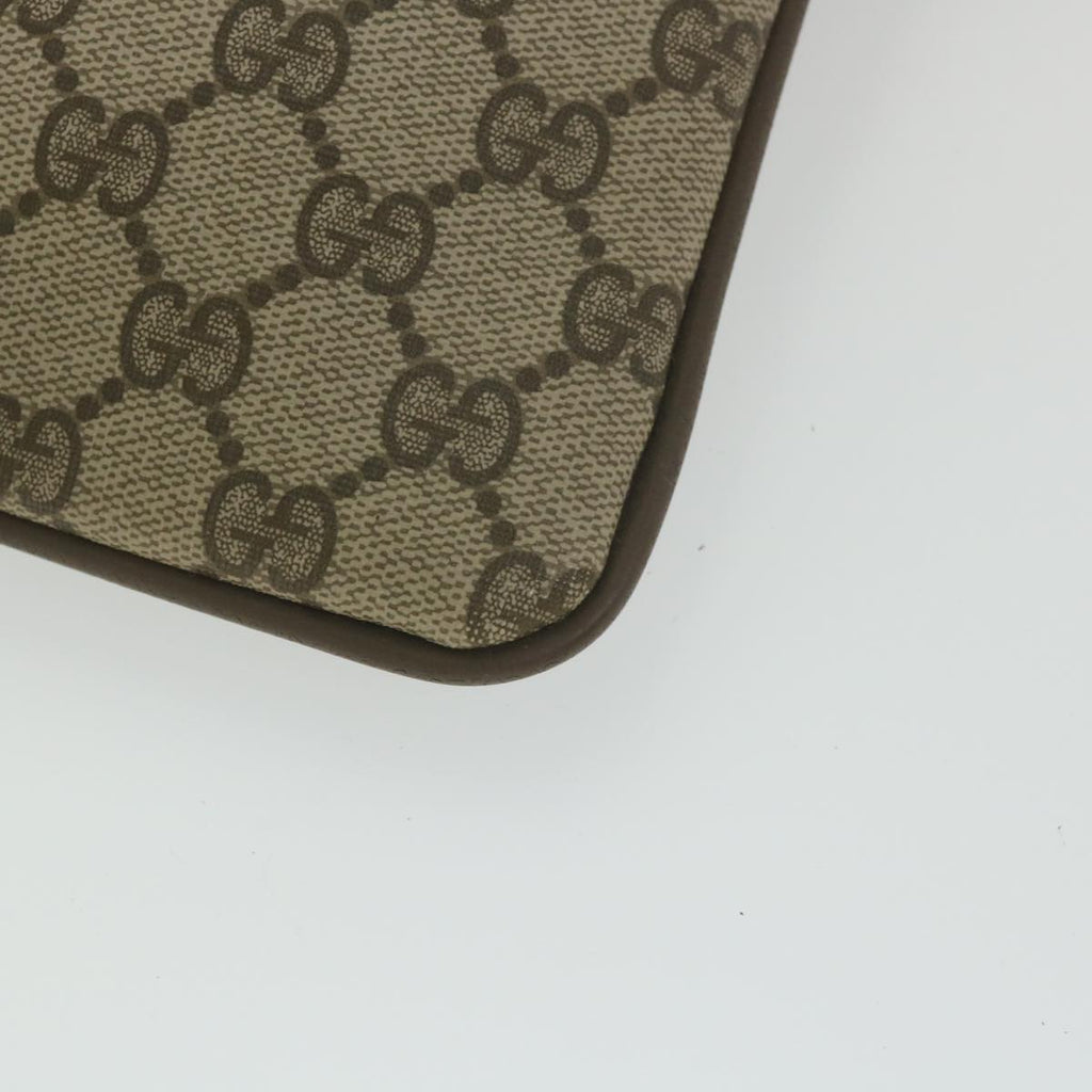 GUCCI GG Supreme Documents Case Clutch Bag Beige 017 098 0025 yk9467