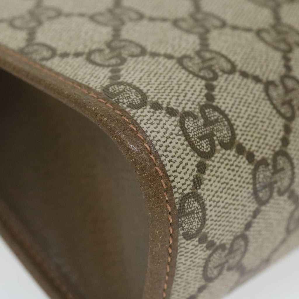 GUCCI GG Supreme Web Sherry Line Clutch Bag Beige Red 89 01 030 yk9482