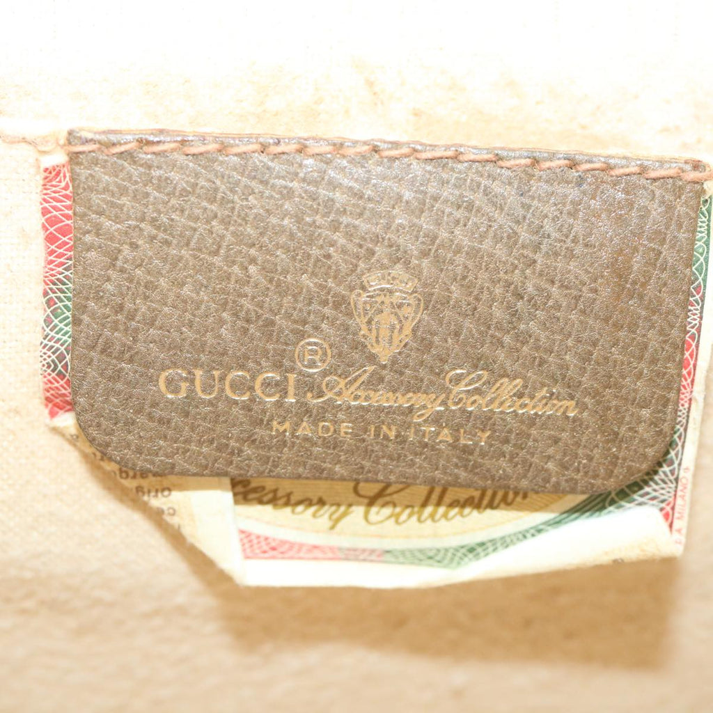 GUCCI GG Supreme Web Sherry Line Clutch Bag Beige Red 89 01 030 yk9482