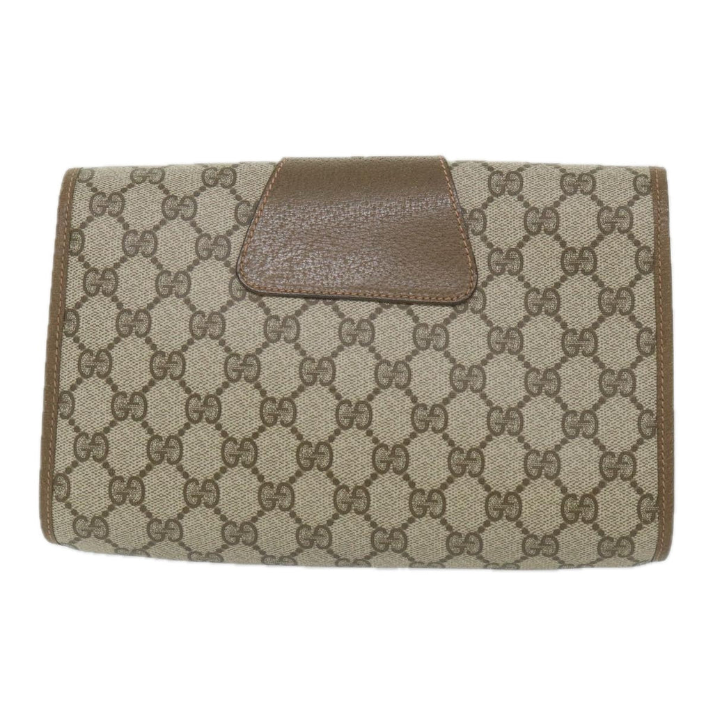 GUCCI GG Supreme Web Sherry Line Clutch Bag Beige Red 89 01 030 yk9482