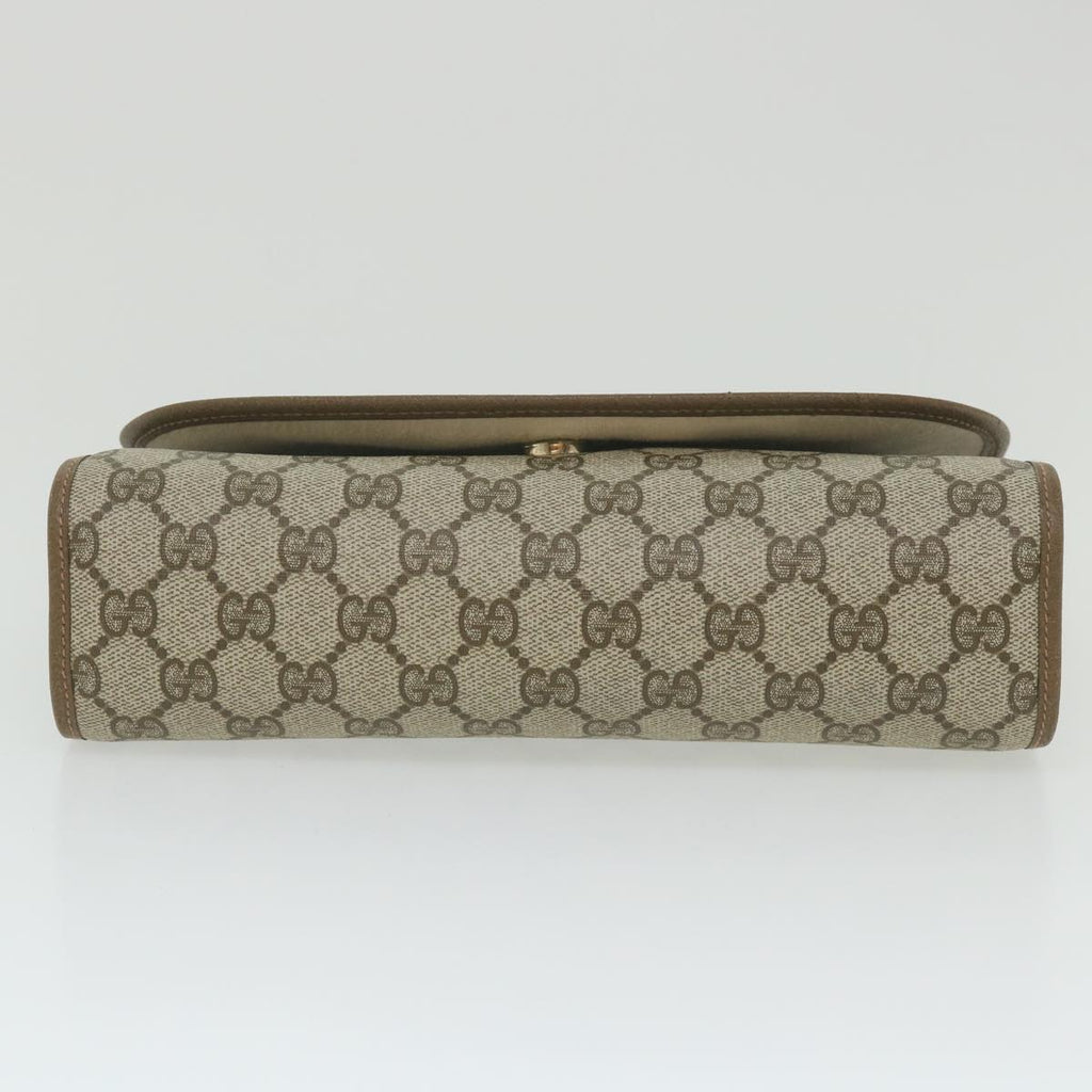GUCCI GG Supreme Web Sherry Line Clutch Bag Beige Red 89 01 030 yk9482