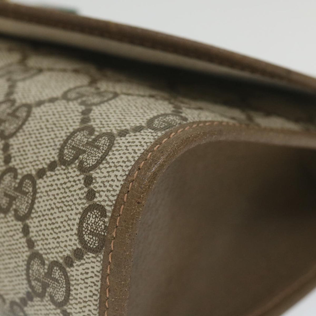 GUCCI GG Supreme Web Sherry Line Clutch Bag Beige Red 89 01 030 yk9482
