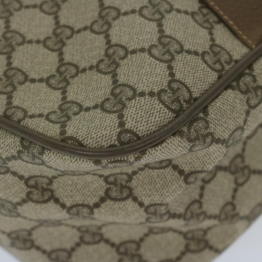 GUCCI GG Supreme Web Sherry Line Boston Bag 2way Beige Red 39 02 041 yk9512