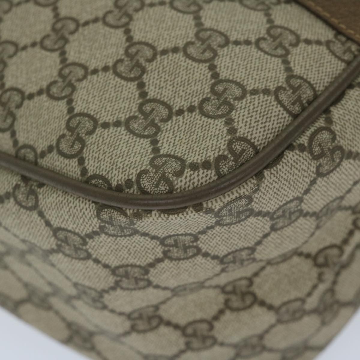 GUCCI GG Supreme Web Sherry Line Boston Bag 2way Beige Red 39 02 041 yk9512