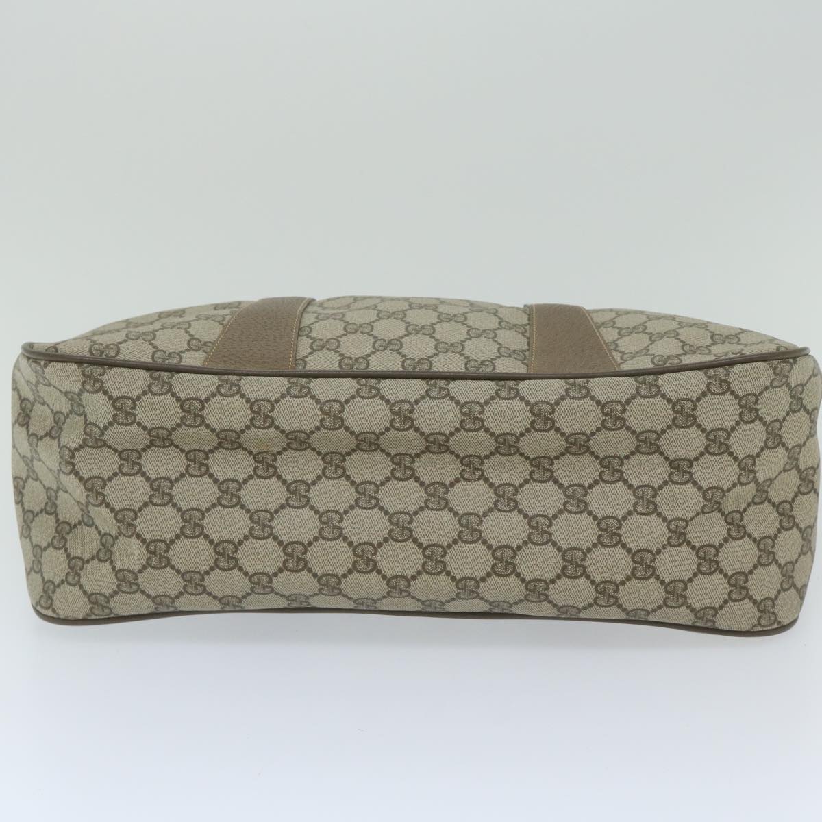 GUCCI GG Supreme Web Sherry Line Boston Bag 2way Beige Red 39 02 041 yk9512