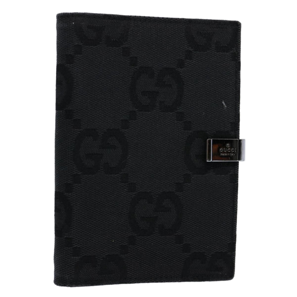 GUCCI GG Canvas Day Planner Cover Black 031 1408 0928 yk9521