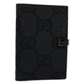 GUCCI GG Canvas Day Planner Cover Black 031 1408 0928 yk9521