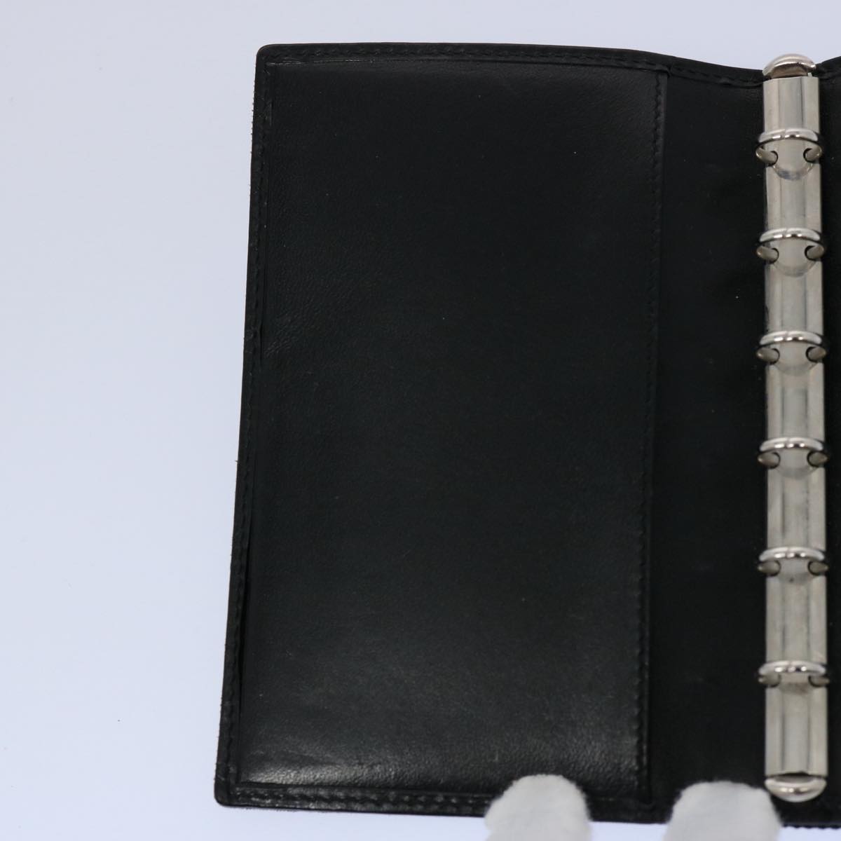 GUCCI GG Canvas Day Planner Cover Black 031 1408 0928 yk9521