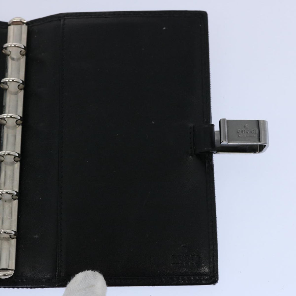 GUCCI GG Canvas Day Planner Cover Black 031 1408 0928 yk9521