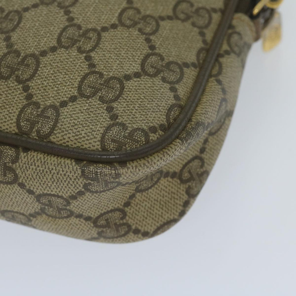 GUCCI GG Supreme Shoulder Bag PVC Leather Beige 56 02 068 yk9527