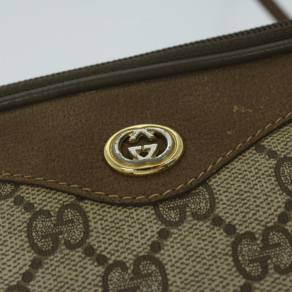 GUCCI GG Supreme Shoulder Bag PVC Leather Beige 56 02 068 yk9527