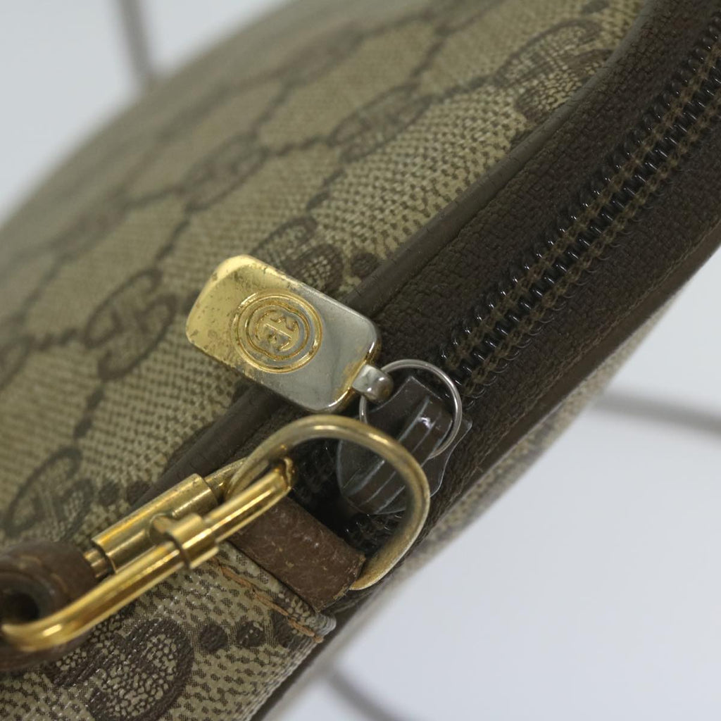 GUCCI GG Supreme Shoulder Bag PVC Leather Beige 56 02 068 yk9527
