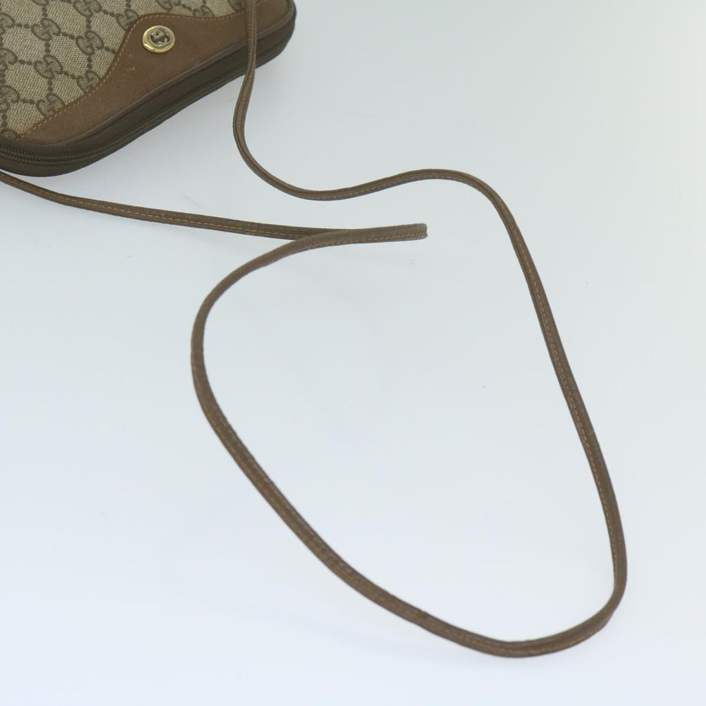 GUCCI GG Supreme Shoulder Bag PVC Leather Beige 56 02 068 yk9527