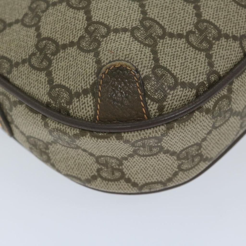 GUCCI GG Supreme Web Sherry Line Shoulder Bag Beige Red 156 02 066 yk9564
