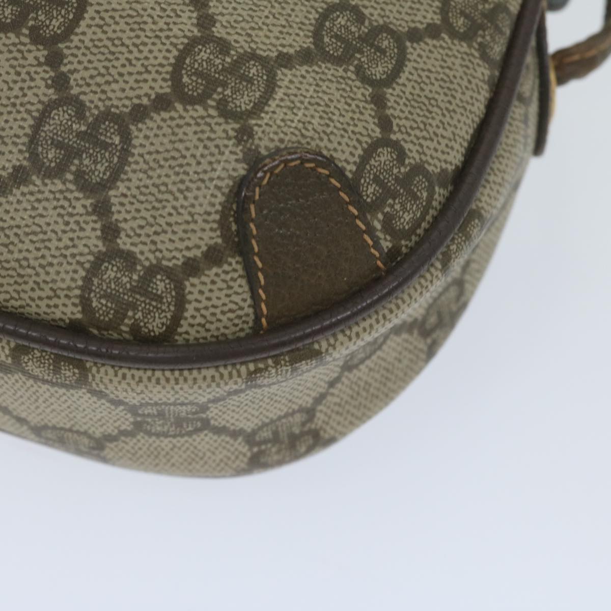 GUCCI GG Supreme Web Sherry Line Shoulder Bag Beige Red 156 02 066 yk9564
