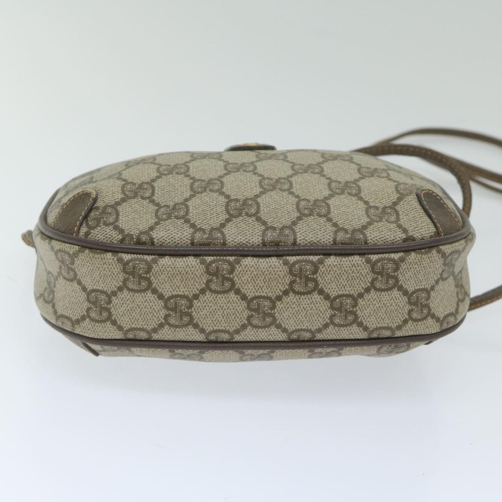GUCCI GG Supreme Web Sherry Line Shoulder Bag Beige Red 156 02 066 yk9564