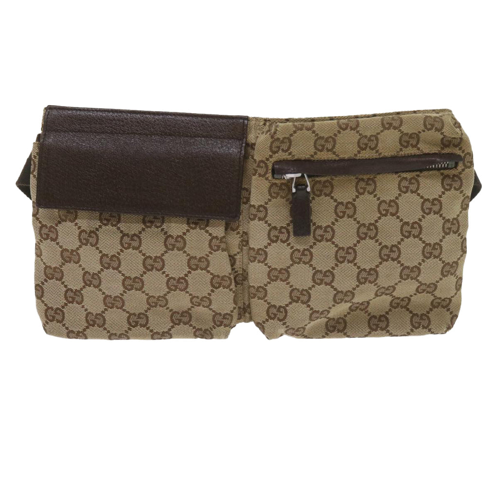 GUCCI GG Canvas Waist bag Beige 28566 yk9570