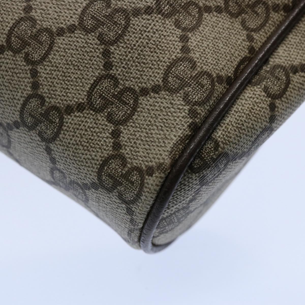 GUCCI GG Supreme Web Sherry Line Clutch Bag Beige Red 14 014 3553 yk9575