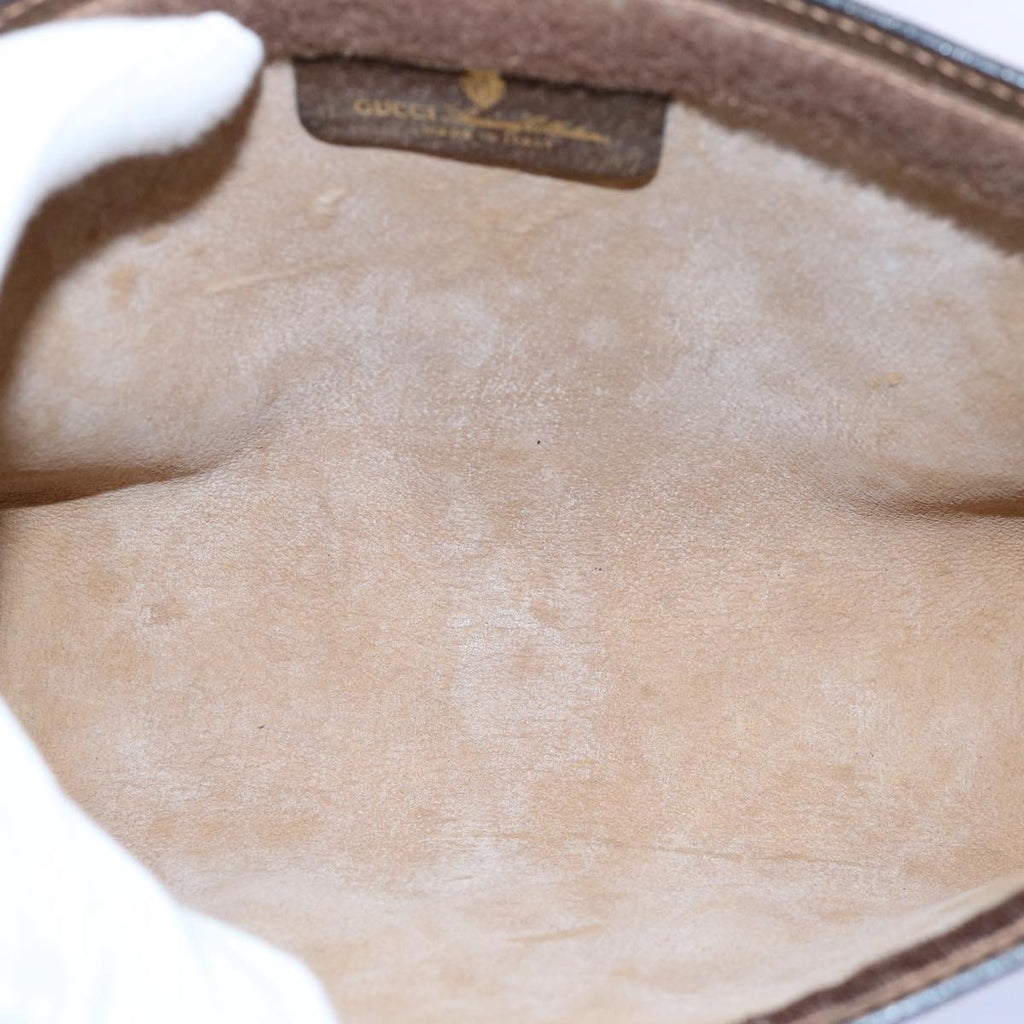 GUCCI GG Supreme Web Sherry Line Clutch Bag Beige Red 89 01 001 yk9576