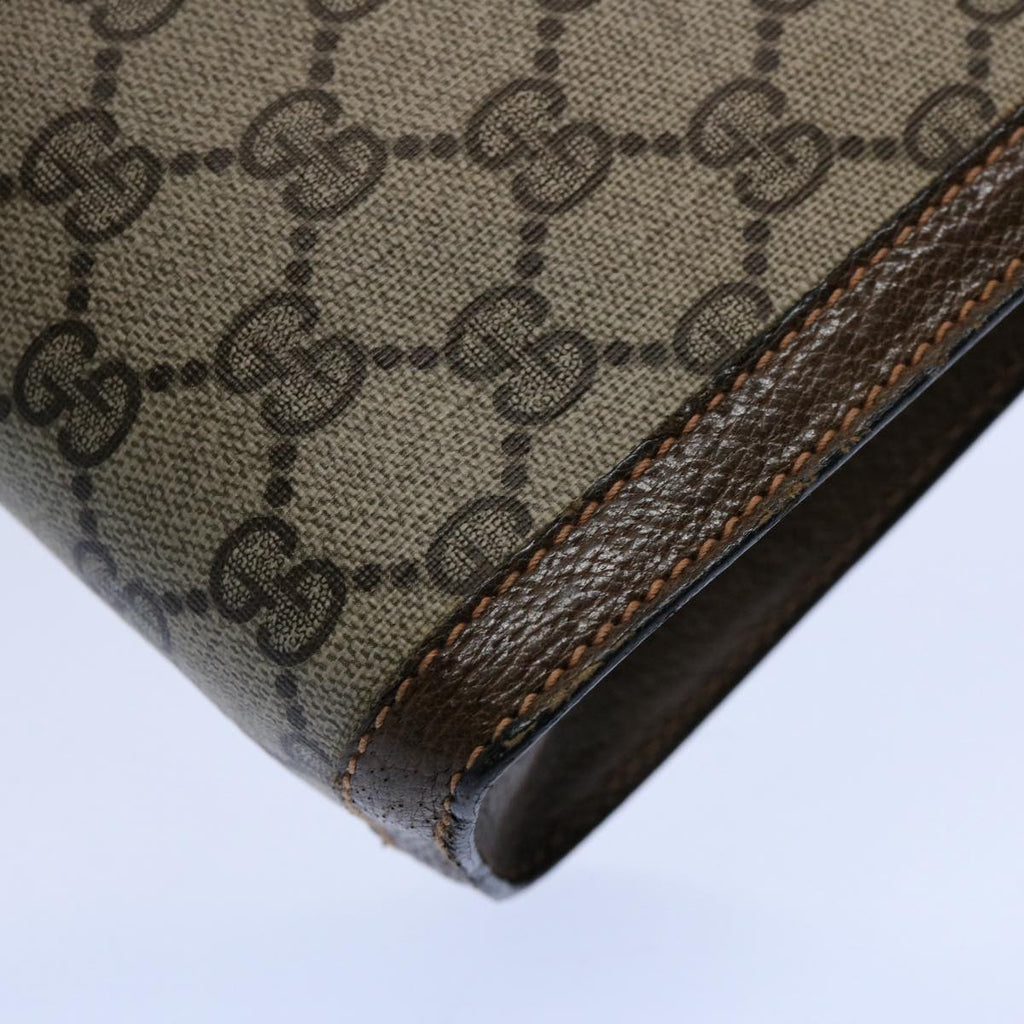 GUCCI GG Supreme Web Sherry Line Clutch Bag Beige Red 89 01 001 yk9576