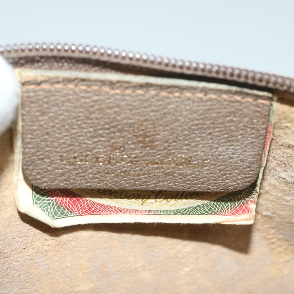 GUCCI GG Supreme Web Sherry Line Shoulder Bag Beige Red 89 02 018 yk9578