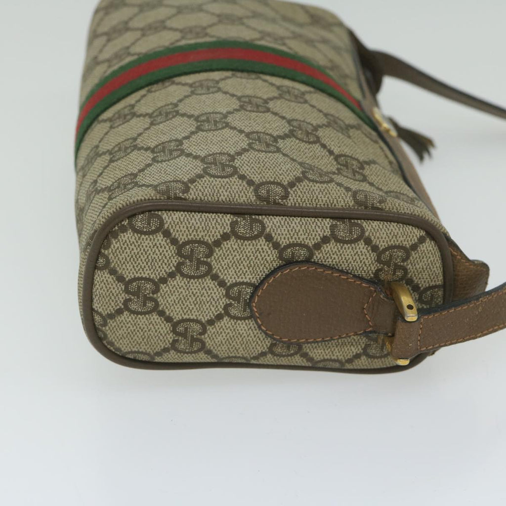 GUCCI GG Supreme Web Sherry Line Shoulder Bag Beige Red 89 02 018 yk9578