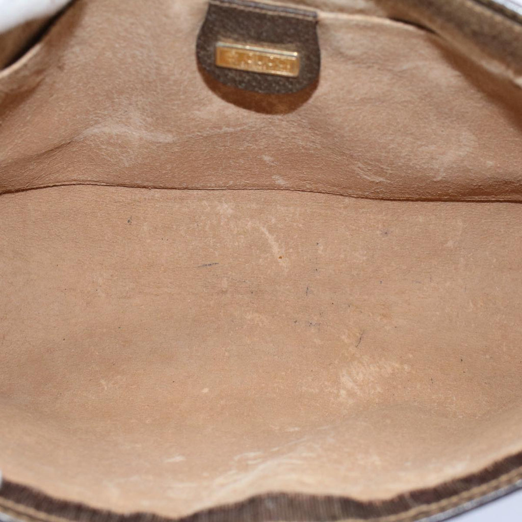 GUCCI GG Supreme Clutch Bag PVC Leather Beige 014 89 0192 yk9589