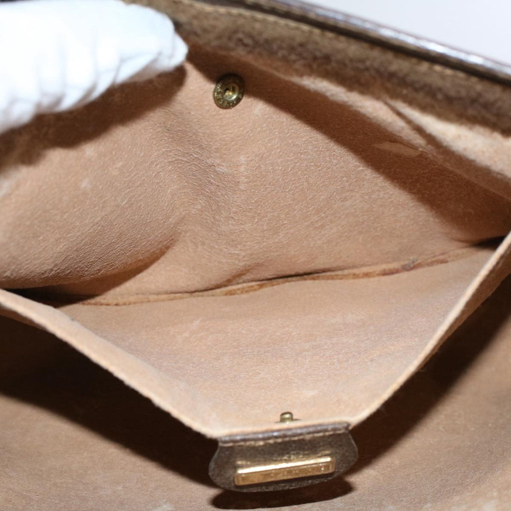 GUCCI GG Supreme Clutch Bag PVC Leather Beige 014 89 0192 yk9589