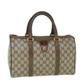 GUCCI GG Supreme Web Sherry Line Boston Bag Beige Red 98 02 007 yk9594