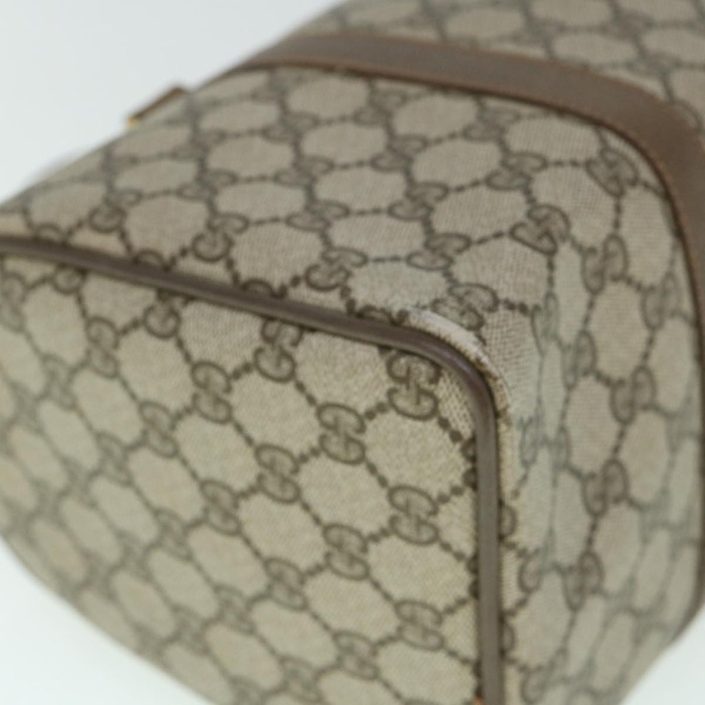 GUCCI GG Supreme Web Sherry Line Boston Bag Beige Red 98 02 007 yk9594