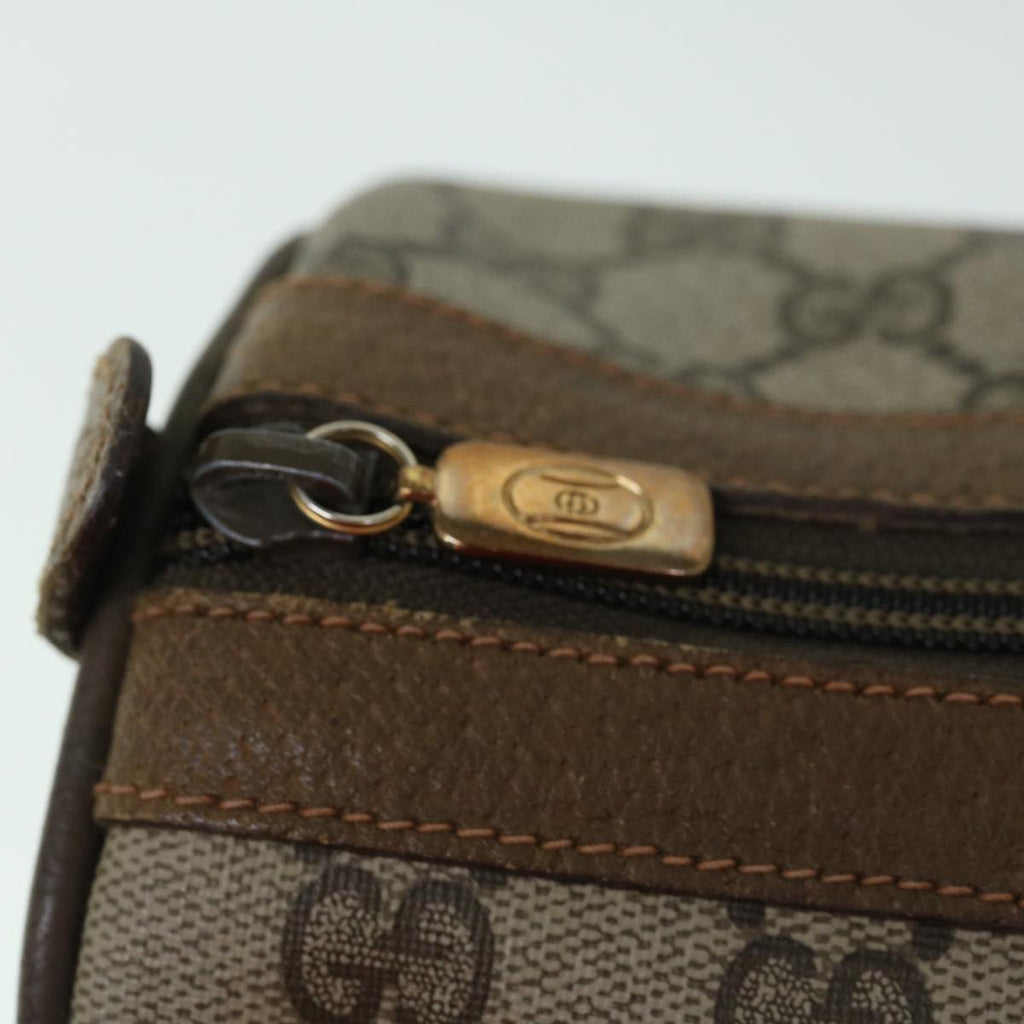 GUCCI GG Supreme Web Sherry Line Boston Bag Beige Red 98 02 007 yk9594
