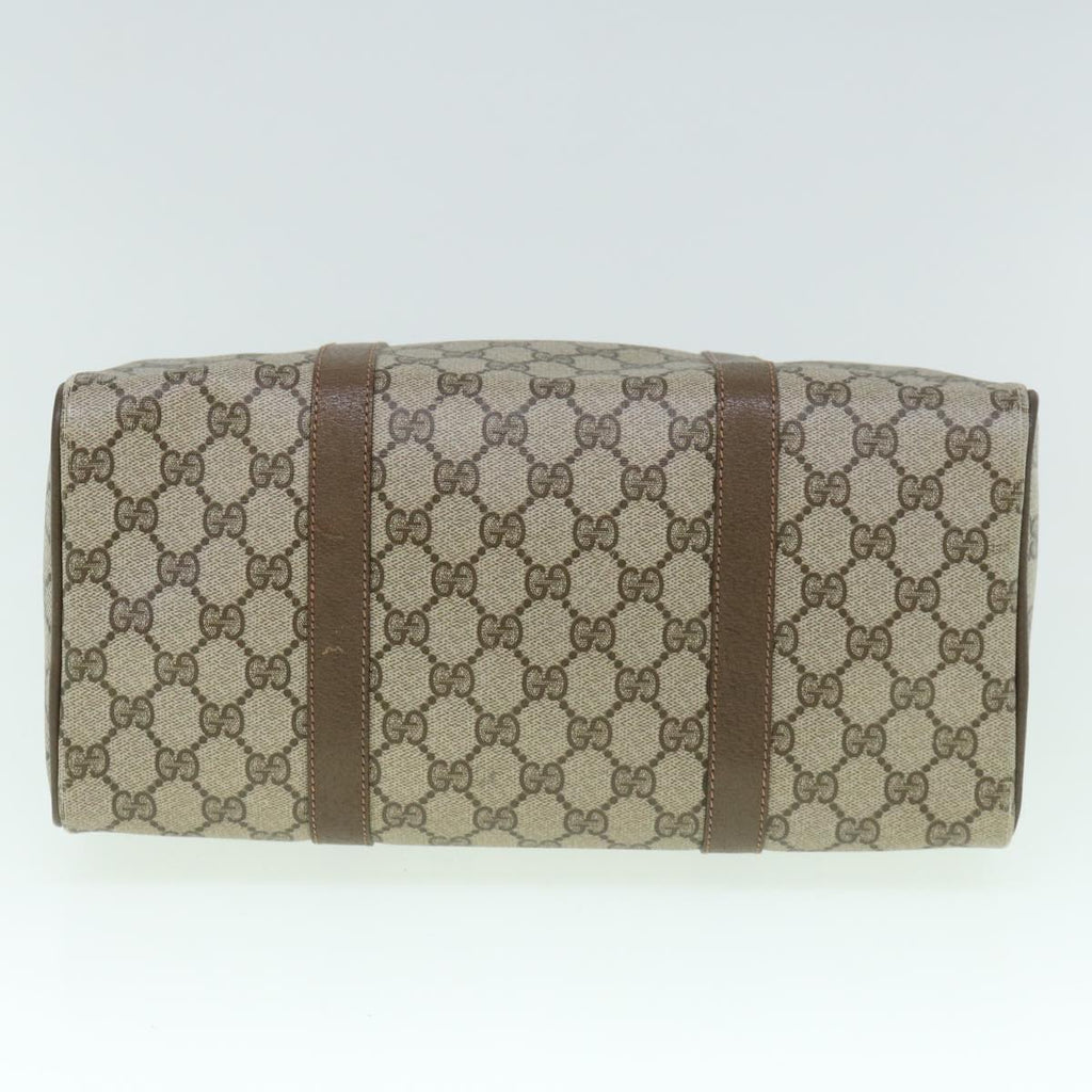 GUCCI GG Supreme Web Sherry Line Boston Bag Beige Red 98 02 007 yk9594