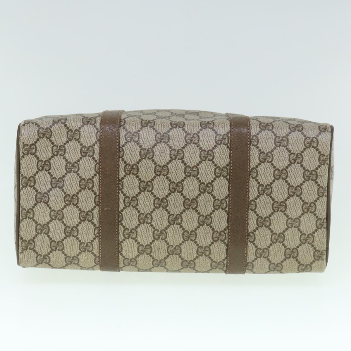 GUCCI GG Supreme Web Sherry Line Boston Bag Beige Red 98 02 007 yk9594