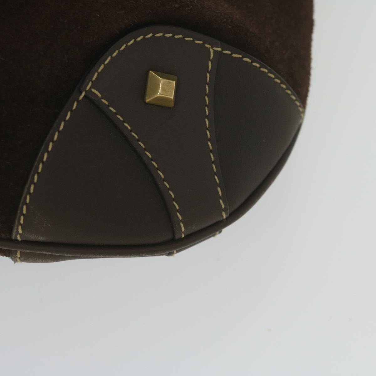 GUCCI GG Canvas Jackie Shoulder Bag Suede Beige Brown 120888 yk9600