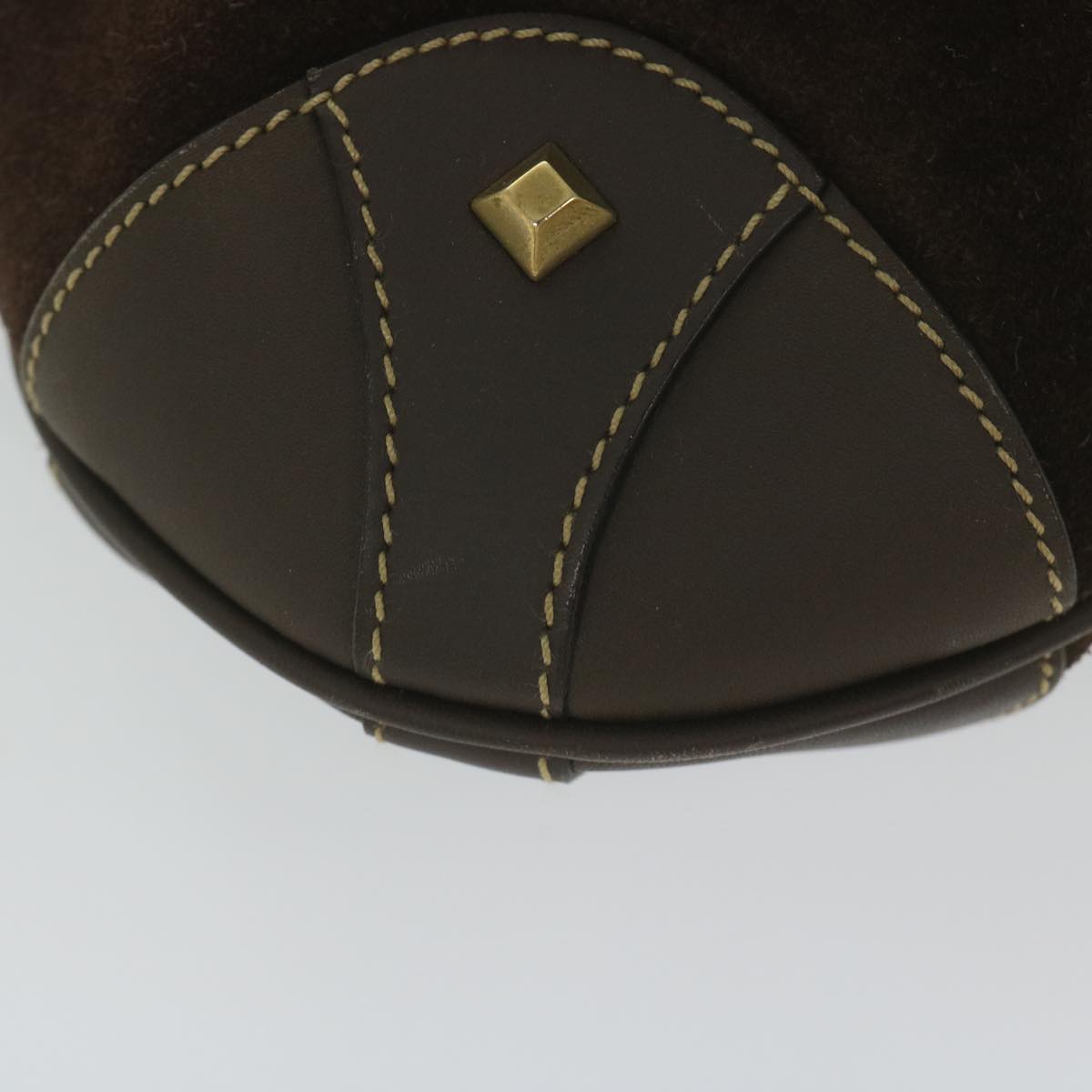 GUCCI GG Canvas Jackie Shoulder Bag Suede Beige Brown 120888 yk9600