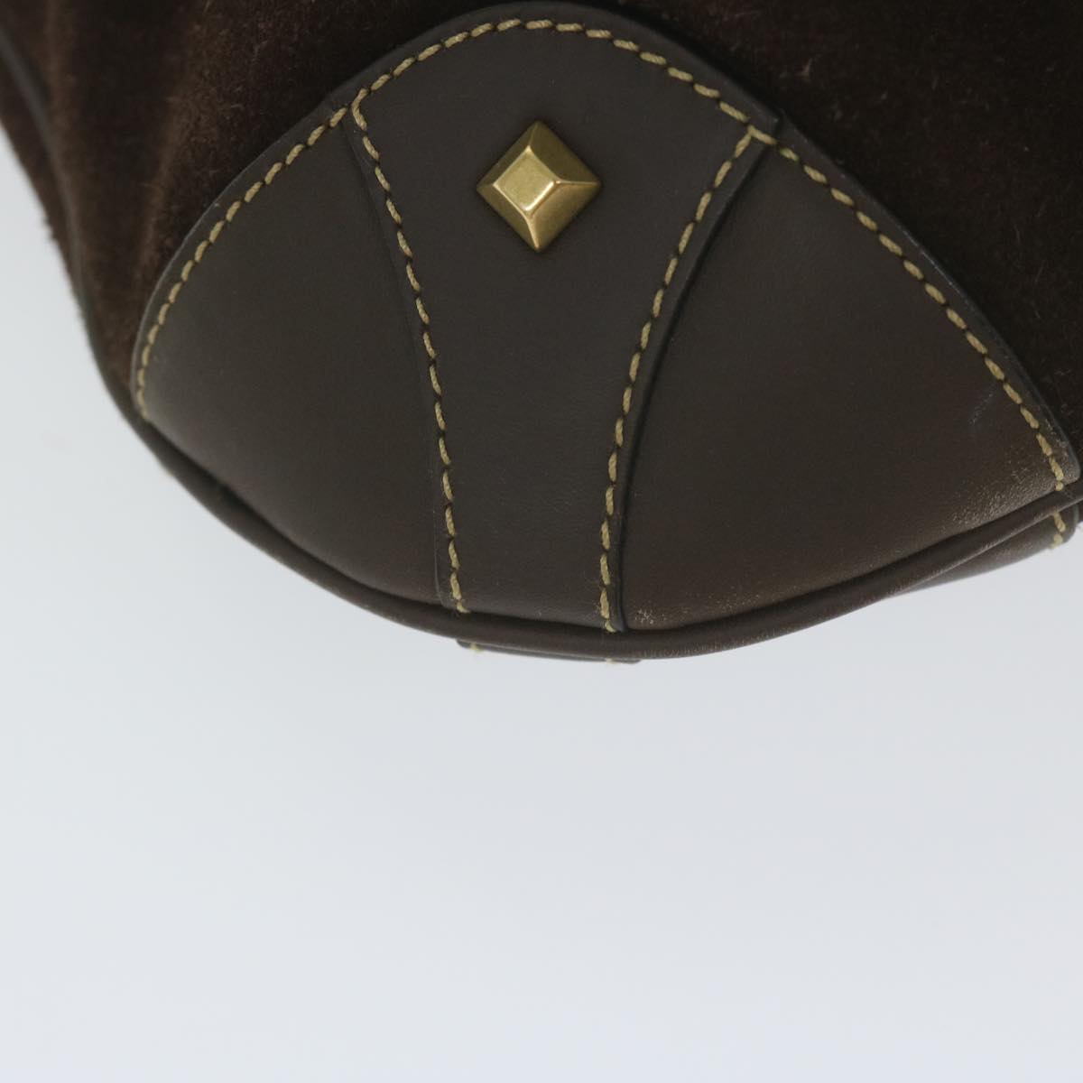 GUCCI GG Canvas Jackie Shoulder Bag Suede Beige Brown 120888 yk9600
