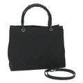 GUCCI GG Canvas Bamboo Hand Bag Black 002 1016 yk9603