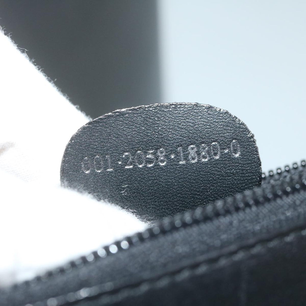 GUCCI Bamboo Shoulder Bag Leather Black 001 2058 yk9616