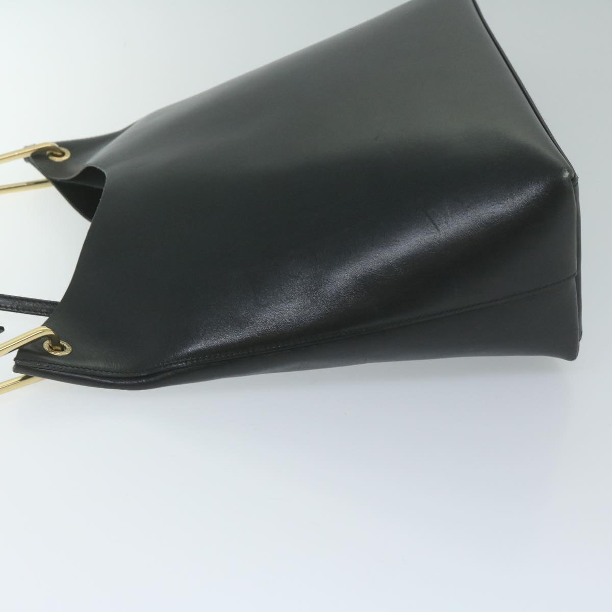 GUCCI Bamboo Shoulder Bag Leather Black 001 2058 yk9616