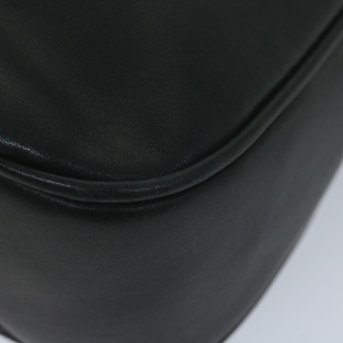 GUCCI Bamboo Shoulder Bag Leather Black 001 1577 yk9617